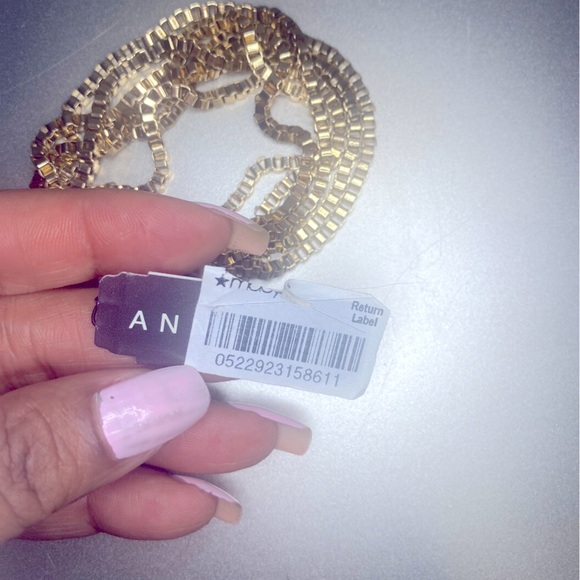 NWT Anne Klein Gold-Tone Multi-Row Chain Toggle Bracelet In Metallic Gold - Picture 8 of 9